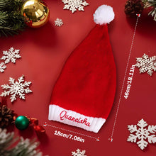 Load image into Gallery viewer, Personalized Embroidered Name Santa Hat – Christmas Gift for Family
