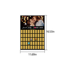 Load image into Gallery viewer, Personalized Scratch-Off Bucket List Poster – Custom Gift for Couple