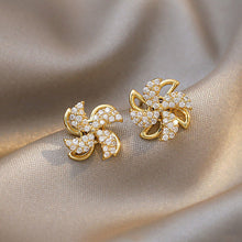 Load image into Gallery viewer, Rotating Small Windmill Stud Earrings