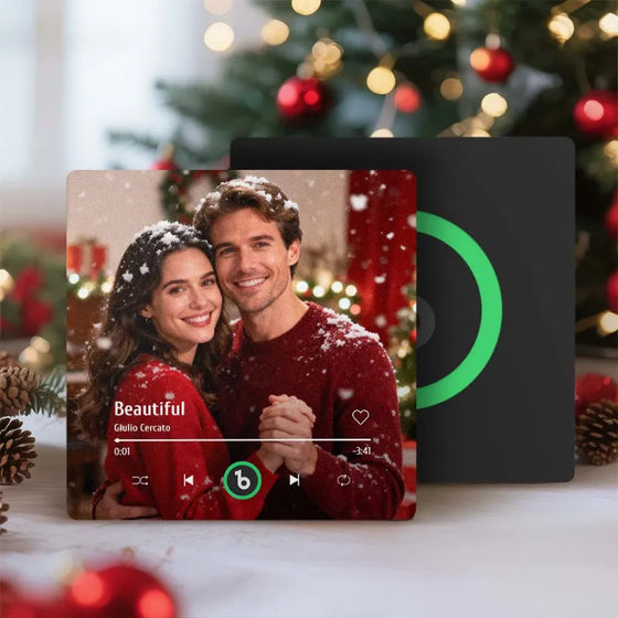 FridgeBeats Frameless 4.0 Custom Music Photo Fridge Magnet – Playable Christmas Gift