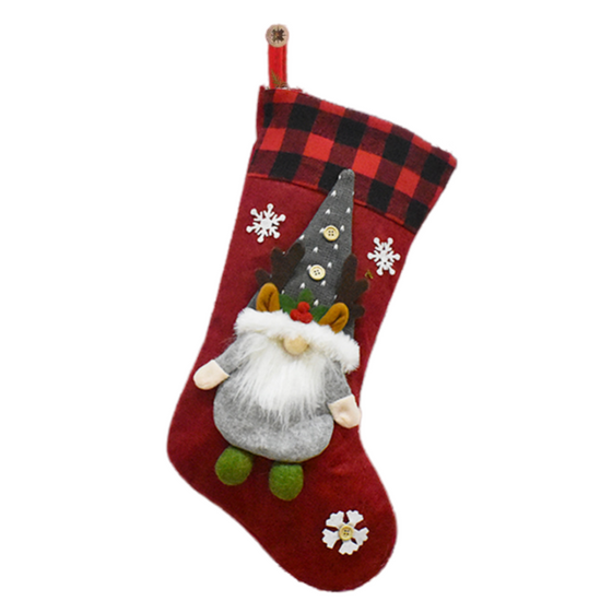 Santa Gnome Christmas Ornament – Festive Holiday Hanging Decoration