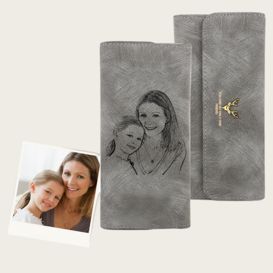 Personalized Photo PU Leather Wallet – Perfect Birthday Gift