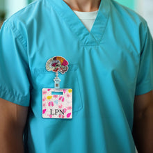 Load image into Gallery viewer, Personalized Anatomical Organ Badge Reel Charm – Retractable ID Holder for Nurses and Doctors
