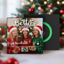 Load image into Gallery viewer, FridgeBeats Framed 4.0 Custom Besties Forever Song Magnet – Personalized Music Fridge Gift for Best Friends
