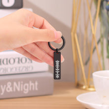 Load image into Gallery viewer, Personalized Stainless Steel Music Keychain with Single-Side Engraved Scannable Code
