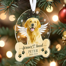 Load image into Gallery viewer, 🎄 Personalized Pet Memorial Ornament – Pet Loss Keepsake Gift for Dog Lovers
