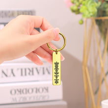 Load image into Gallery viewer, Personalized Stainless Steel Music Keychain with Single-Side Engraved Scannable Code
