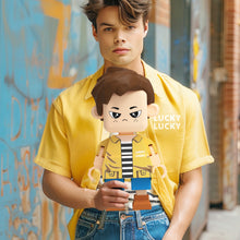 Load image into Gallery viewer, Fully Customizable Cute Giant Minifig – Personalized Full-Body Brick Figure Gift for Him
