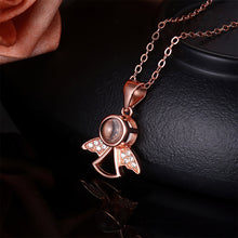 Load image into Gallery viewer, Customized Angel Pendant Photo Projection Necklace – 925 Silver