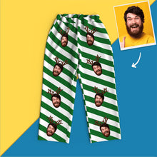 Load image into Gallery viewer, Custom Face Elk Christmas Pajamas – Long Sleeve Set
