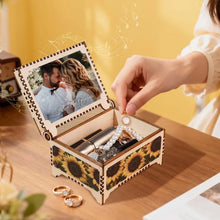 Load image into Gallery viewer, Custom Photo Digital Music Box – Personalized Wooden Music Box with Text