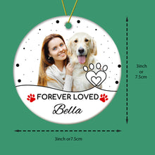 Load image into Gallery viewer, Personalized Pet Photo Memorial Ornament with Name – Christmas Gift for Pet Owners
