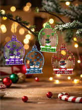 Load image into Gallery viewer, Personalized Snowman Family Name Christmas Ornament – Snowball Family Gift
