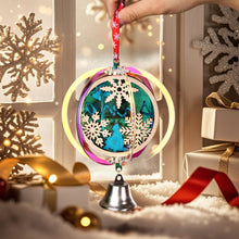 Load image into Gallery viewer, Personalized Rotating Wind Chime Christmas Ornament with Name
