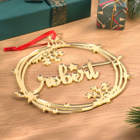 Custom Name Christmas Ornament – Holiday Tree Decoration Gift