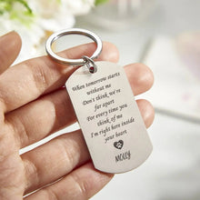 Load image into Gallery viewer, Custom Engraved Pet Photo Keychain for Pet Owners
