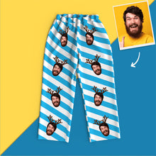 Load image into Gallery viewer, Custom Face Elk Christmas Pajamas – Long Sleeve Set
