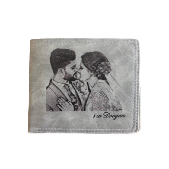 Personalized PU Leather Photo Wallet – Everyday Keepsake