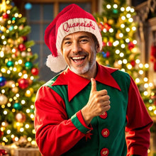 Load image into Gallery viewer, Personalized Embroidered Name Santa Hat – Christmas Gift for Family
