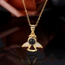 Load image into Gallery viewer, Customized Angel Pendant Photo Projection Necklace – 925 Silver