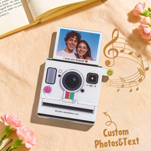 Load image into Gallery viewer, Custom Instant-Style Photo Music Fridge Magnet – Light-Up Songs Gift