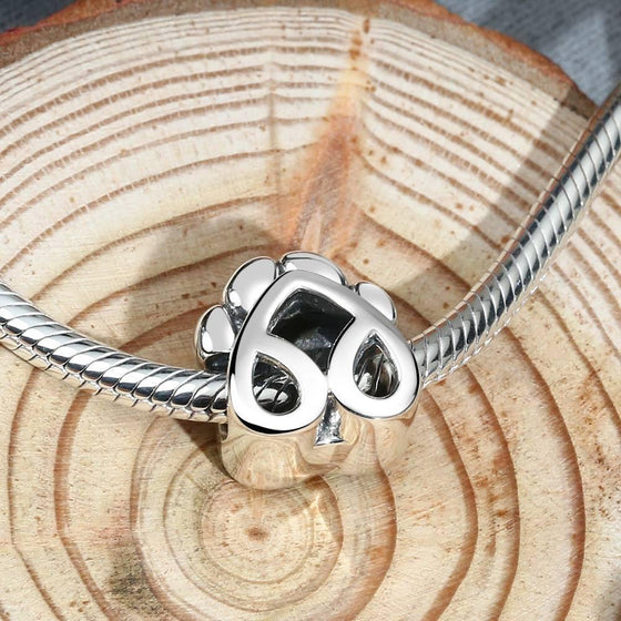 Dog Paw Photo Charm – 925 Sterling Silver
