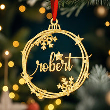 Load image into Gallery viewer, Custom Name Christmas Ornament – Holiday Tree Decoration Gift
