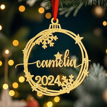 Load image into Gallery viewer, Custom Name Christmas Ornament – Holiday Tree Decoration Gift
