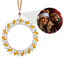 Load image into Gallery viewer, Personalized Photo Wreath Projection Ornament – Christmas Tree Decoration Gift
