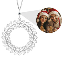 Load image into Gallery viewer, Personalized Photo Wreath Projection Ornament – Christmas Tree Decoration Gift
