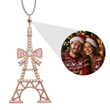 Load image into Gallery viewer, Personalized Tower Photo Projection Ornament – Christmas Tree Decoration Gift
