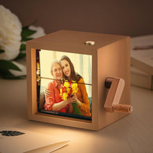 Load image into Gallery viewer, Custom 8 Photos Music Flipbook Frame Animation Machine Detachable Photos Mechanical Hand-cranked Photo Album
