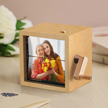 Load image into Gallery viewer, Custom 8 Photos Music Flipbook Frame Animation Machine Detachable Photos Mechanical Hand-cranked Photo Album
