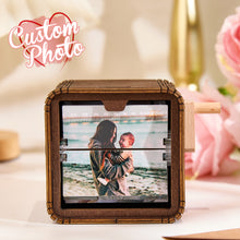 Load image into Gallery viewer, Custom 16 Photos Music Flipbook Frame Animation Machine Mechanical Hand-cranked Photo Album with Light Unique Mother&#39;s Day Gifts
