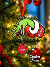 Load image into Gallery viewer, Personalized Family Name Christmas Acrylic Ornament
