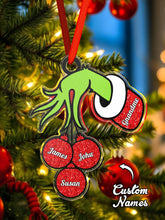 Load image into Gallery viewer, Personalized Family Name Christmas Acrylic Ornament
