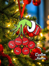Load image into Gallery viewer, Personalized Family Name Christmas Acrylic Ornament
