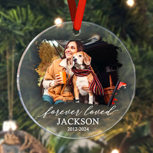 Load image into Gallery viewer, Personalized Memorial Pet Christmas Ornament
