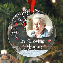 Load image into Gallery viewer, Personalized Memorial Photo Ornament – Christmas Tribute Gift for Family or Friends
