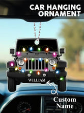 Load image into Gallery viewer, Personalized Acrylic Car Ornament with Name for Christmas Gift
