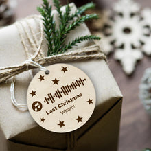 Load image into Gallery viewer, Custom Engraved Music Code Christmas Ornament
