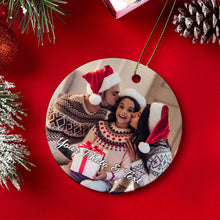 Load image into Gallery viewer, Personalized Photo Christmas Ornament – Custom Family Gift
