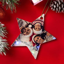 Load image into Gallery viewer, Personalized Photo Christmas Ornament – Custom Family Gift
