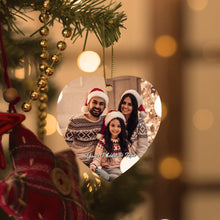 Load image into Gallery viewer, Personalized Photo Christmas Ornament – Custom Family Gift

