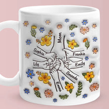 Load image into Gallery viewer, Personalized Custom 3D Inflated Effect Printed Mug You Hold Our Hands Also Our Hearts Gift For Mom Grandma
