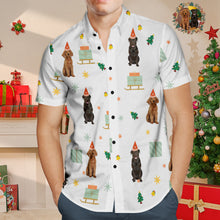 Load image into Gallery viewer, Custom Face Pet Christmas Hawaiian Shirt – Funny Holiday Gift for Men
