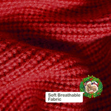 Load image into Gallery viewer, Custom Photo Christmas Beanie – Unisex Winter Warm Knitted Hat (Kissing Under the Mistletoe)
