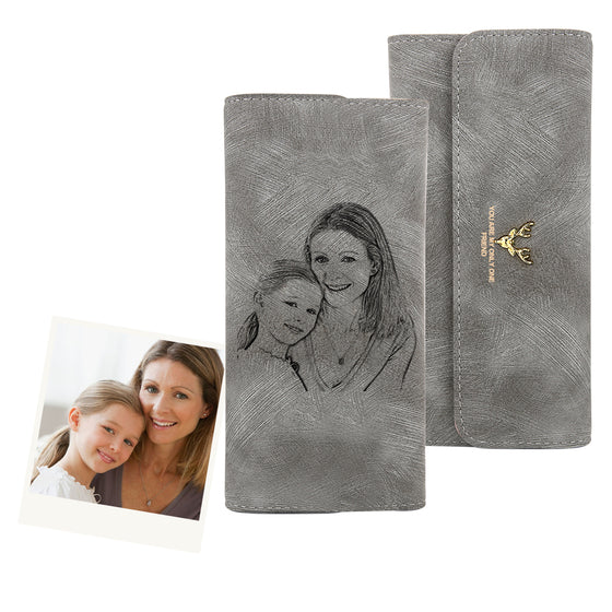 Personalized Photo PU Leather Wallet – Perfect Birthday Gift