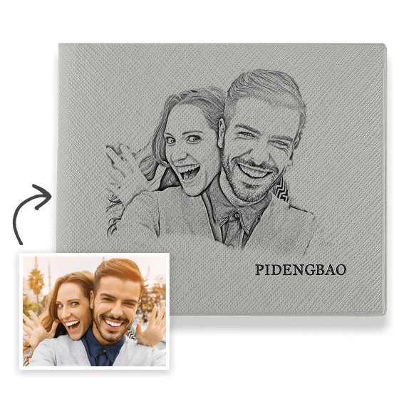 Custom Stylish Photo Printed PU Leather Wallet – Personalized Gift Choice