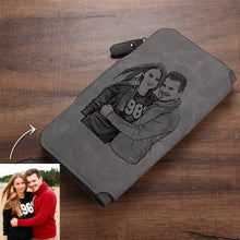 Load image into Gallery viewer, Personalized PU Leather Long Wallet with Custom Photo
